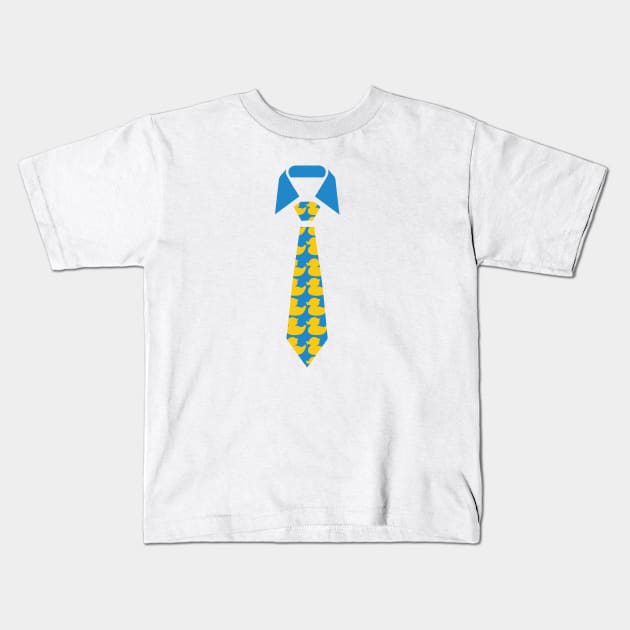 Ducky tie Kids T-Shirt by Val_Myre